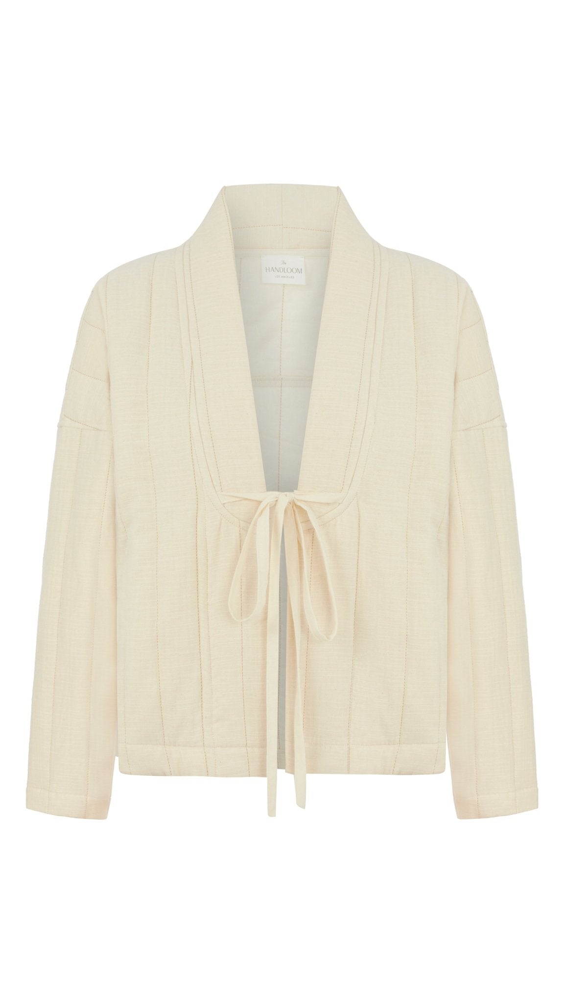 So Soft Ouilted Jacket Natural - The Handloom