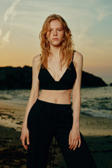 Sundown Top Black - The Handloom