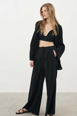 Sundown Top Black - The Handloom