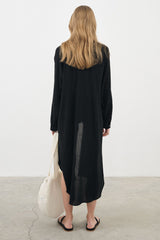 Terra Shirt Dress Black - The Handloom