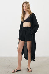 Terra Shirt Dress Black - The Handloom