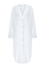 Terra Shirt Dress White - The Handloom