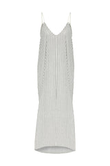 Yaz Maxi Dress Black Stripes - The Handloom